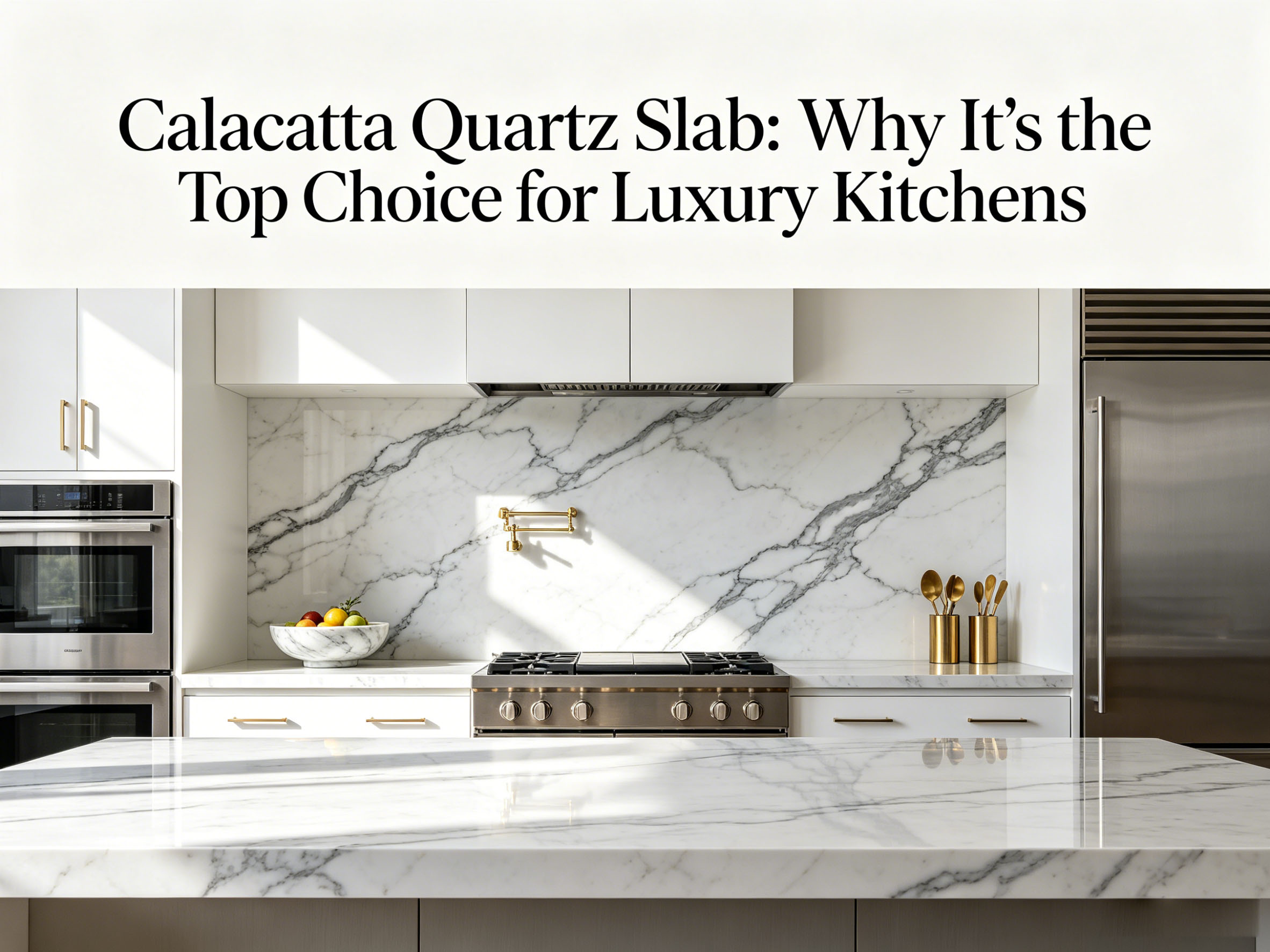 Calacatta Quartz Slab